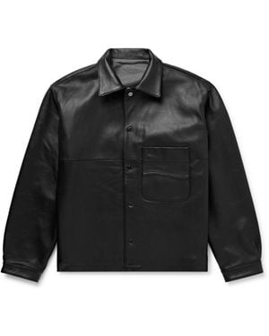 STÒFFA Wave Leather Jacket - Black