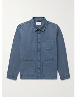 Folk Assembly Cotton-Twill Overshirt - Blue