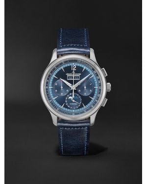 Jaeger-lecoultre Master Control Automatic Chronograph 40Mm Stainless Steel And Leather Watch, Ref. No. Jlq4138480 - Black