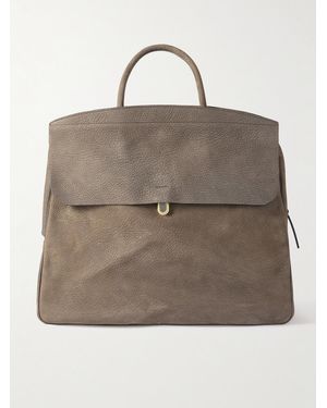 Bleu De Chauffe Zoom Full-Grain Nubuck Weekend Bag - Natural