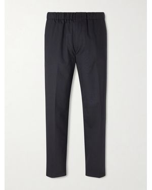 Lardini Pavice Straight-Leg Cotton Trousers - Blue