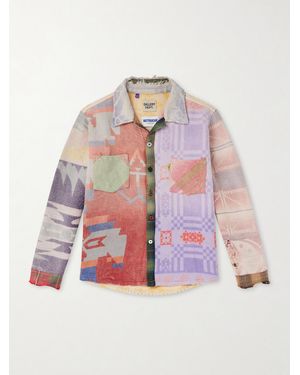 GALLERY DEPT. Marley Retouche Distressed Patchwork Checked Cotton-Blend Shirt - Multicolour