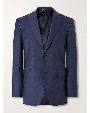 Canali Impeccabile Wool-Fresco Suit Jacket - Blau