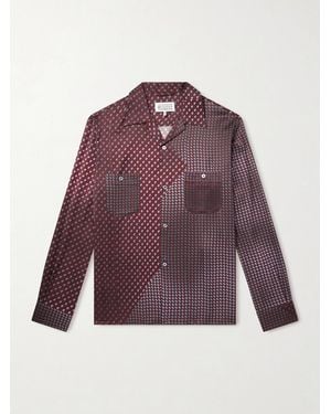 Maison Margiela Paisley-Print Satin Shirt - Purple