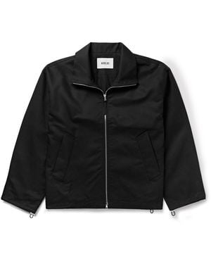 Agolde Laurie Cotton-Canvas Bomber Jacket - Black