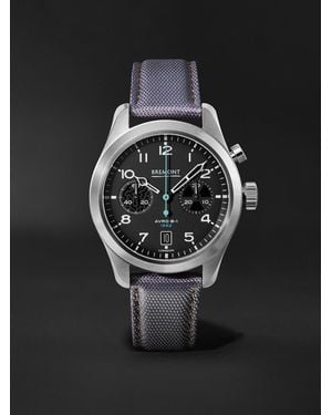 Bremont Vulcan Limited Edition Automatic Chronograph 42mm Stainless Steel And Sailcloth Watch - Black