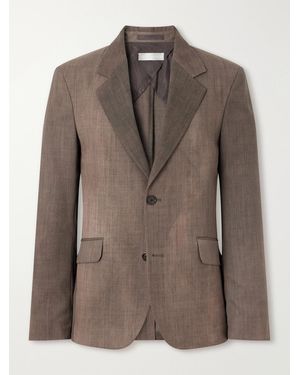 Our Legacy Virgin Wool-Blend Twill Suit Jacket - Brown