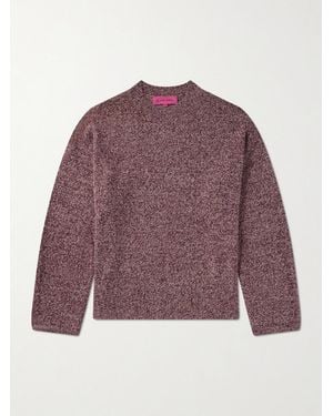 The Elder Statesman Dume Marl Cashmere Jumper - Purple