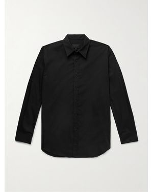 Nili Lotan Finn Cotton-Poplin Shirt - Black