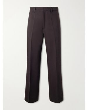 Barena Straight-Leg Wool-Gabardine Suit Trousers - Blue