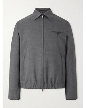 Slowear Wool-canvas Blouson Jacket - Grey