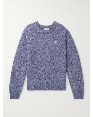 Celine Wool and Cashmere-Blend Sweater - Blau