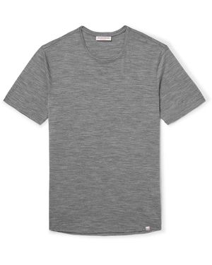 Orlebar Brown Ob-T Lux Merino Wool-Jersey T-Shirt - Gray