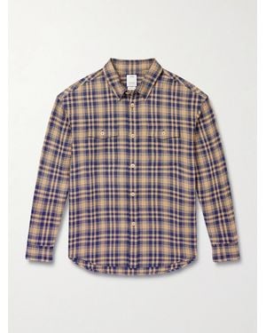 Visvim Lumber Checked Wool And Linen-blend Twill Shirt - Brown