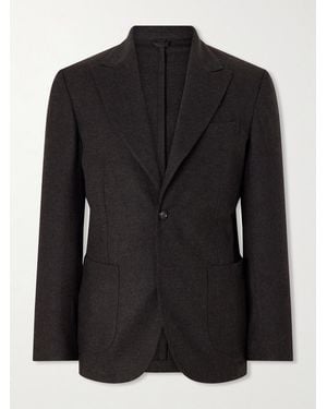 De Petrillo Faro Wool And Cashmere-Blend Blazer - Black
