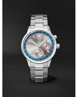 Nomos Club Sport Neomatik Worldtimer Silver Automatic 40mm Stainless Steel Watch - Black