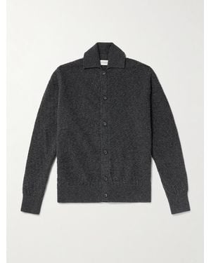 Oliver Spencer Jarvis Cardigan aus Jacquard-Strick aus Merinowolle - Blau