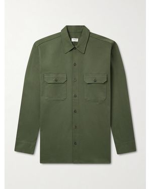Ghiaia Cotton-Twill Shirt - Green