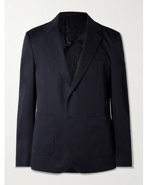 MR P. Organic Cotton-Poplin Suit Jacket - Blue