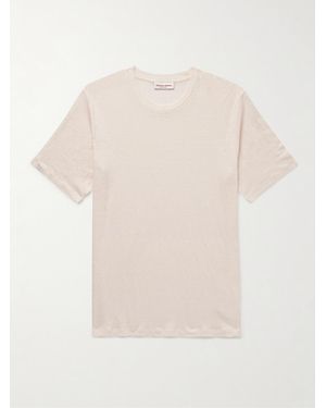 Orlebar Brown Ob Standard Linen-Blend Jersey T-Shirt - White