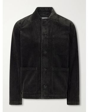 NN07 Morgan 50004 Organic Cotton-Corduroy Chore Jacket - Black