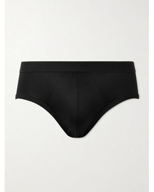 Zimmerli of Switzerland Sea Island Cotton Briefs - Black