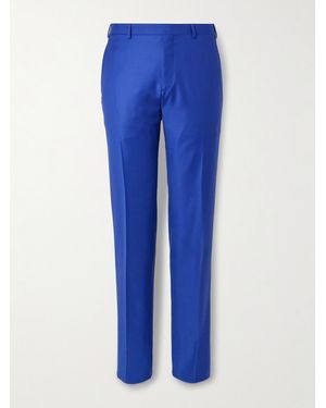 Brioni Pantaloni A Gamba Dritta - Blu
