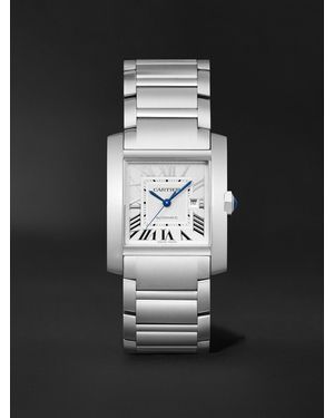 Cartier Tank Française Automatic 36.7Mm Stainless Steel Watch, Ref. No. Wsta0067 - Black