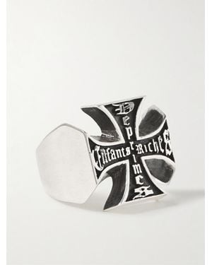 Enfants Riches Deprimes Cross Ring - White