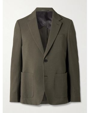MR P. Wool-Blend Seersucker Suit Jacket - Green