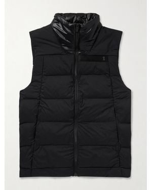 On Shoes Challenger Quilted Padded Shell Gilet - Black