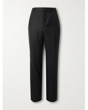 Givenchy Straight-Leg Pinstriped Wool-Twill Trousers - Black