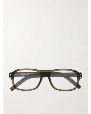 Kingsman Cutler and Gross Brille mit eckigem Rahmen aus Azetat - Braun