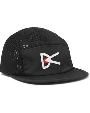 District Vision Logo-print Ripstop-shell Cap - Black