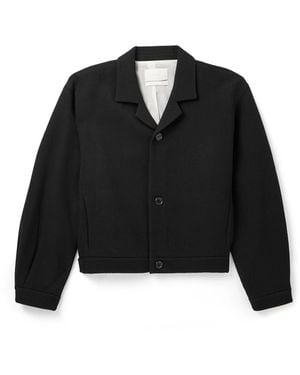 Amomento Cropped Wool-blend Jacket - Black