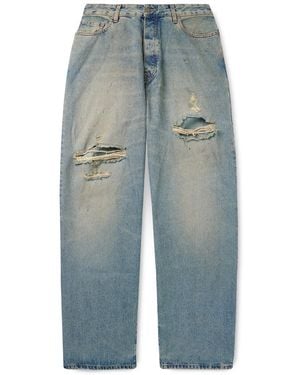 424 Big Daddy Straight-Leg Distressed Jeans - Blue