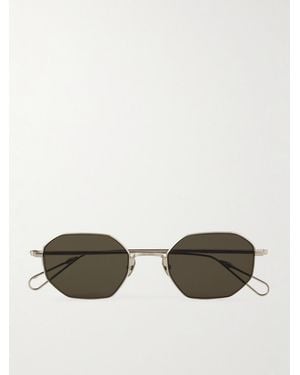 Ahlem Trocadero Octagon-Frame-Tone Sunglasses - Metallic