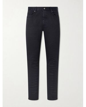 ZEGNA Straight-Leg Linen And Cotton-Blend Jeans - Blue