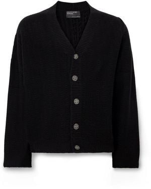 Enfants Riches Deprimes Cable-Knit Cashmere Cardigan - Black