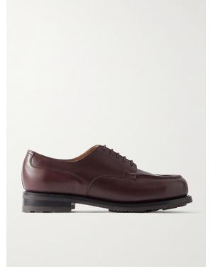 J.M. Weston Golf Leather Derby Shoes - Brown