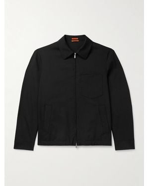 Barena Zaleto Virgin Wool-Ripstop Jacket - Black
