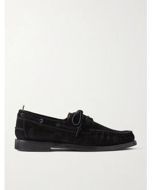 Officine Creative Balfron Suede Boat Shoes - Schwarz
