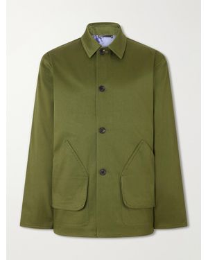 Paul Smith Stretch Cotton-Twill Jacket - Grün