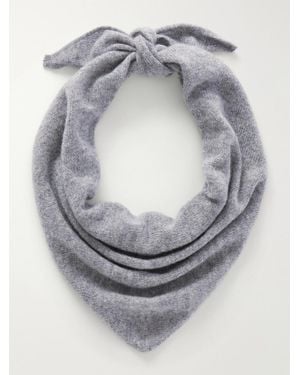 Johnstons of Elgin Reel Cashmere Scarf - Grey