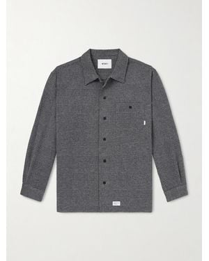 WTAPS Crumb Houndstooth Flannel Shirt - Grey