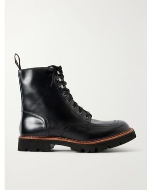 Grenson Noha Leather Lace-Up Boots - Black