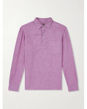 ZEGNA Linen Shirt - Purple