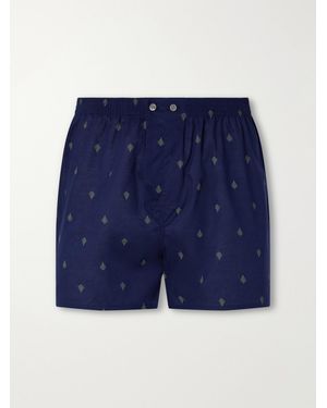Derek Rose Nelson Printed Cotton-Baptiste Boxer Shorts - Blue