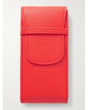 Rapport Portobello Full-Grain Leather Watch Pouch - Red