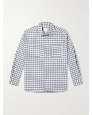 A.P.C. Malcom Checked Organic Cotton Shirt - Blue